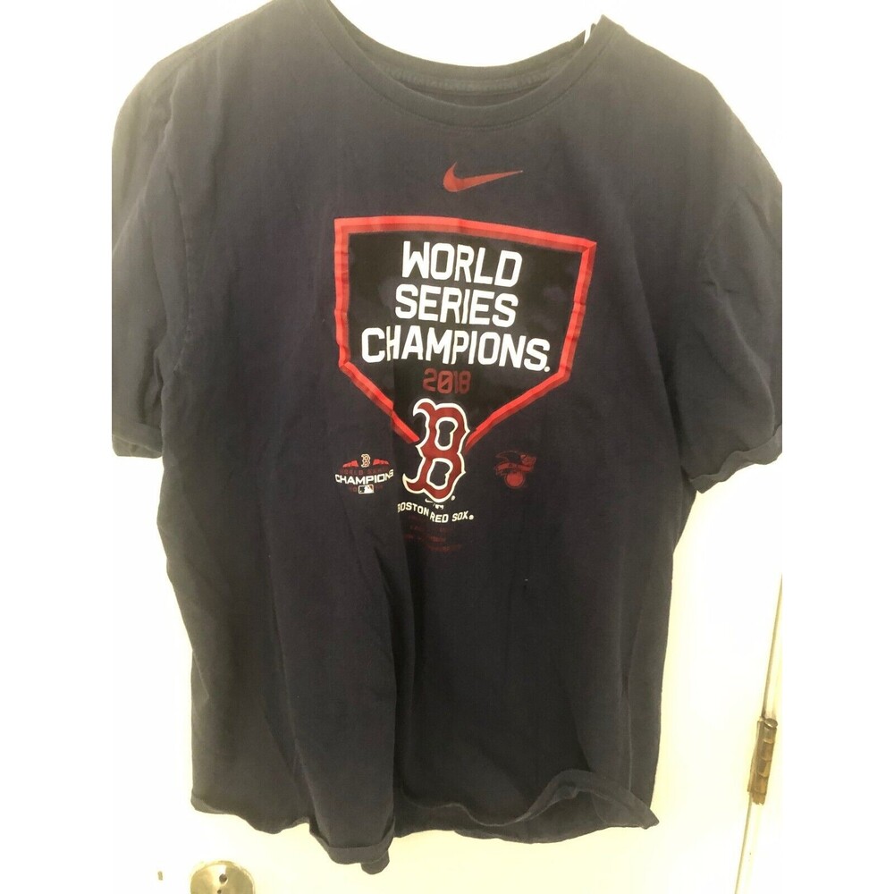 Nike Boston Red Sox World Series 2018 Champions Blue Nike T-Shirt XXL